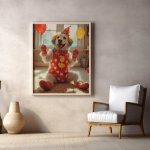 Póster Zapatos de payaso, peluca, agitar, repetir: Boop