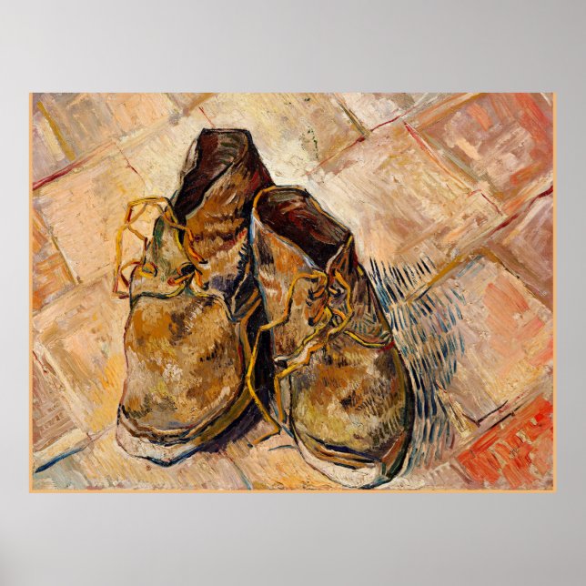 Póster Zapatos, famoso cuadro de Van Gogh, (Frente)