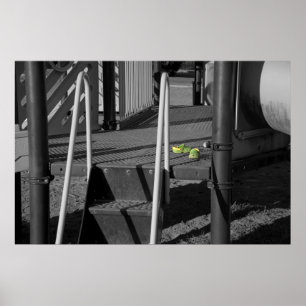 Póster Zapatos verdes en la imagen del área de juegos