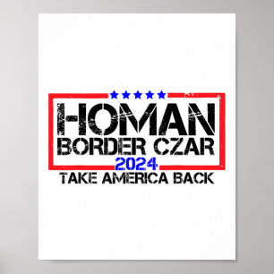 Póster Zar de la frontera Tom Homan Trump 47° presidente