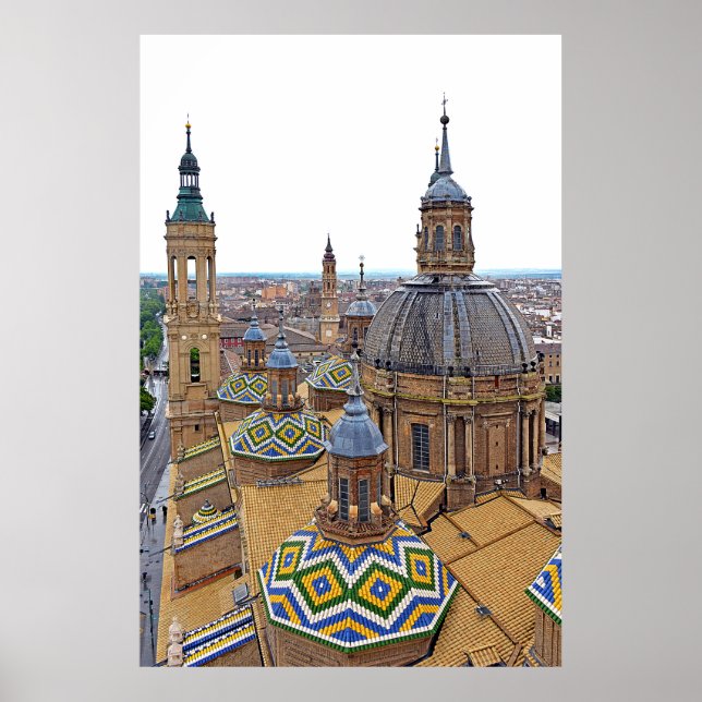 Póster Zaragoza. Catedral de Nuestra Señora del Pilar. (Frente)