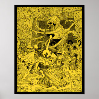 Póster Zargon 11x14 sepia poster