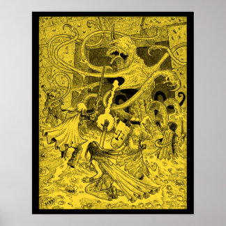 Póster Zargon 16 x 20" poster de sepia