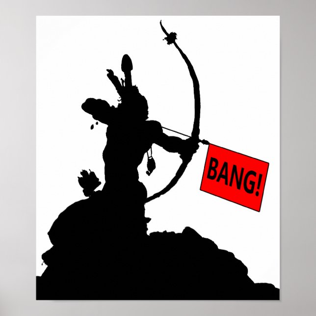Póster "¡ZAS!" Poster Divertido de Flecha (Frente)