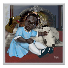 Póster Zazzle Glossy Poster: La muñeca bebé de Dios