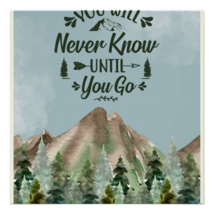 Póster Zazzle nunca sabe arte brillante