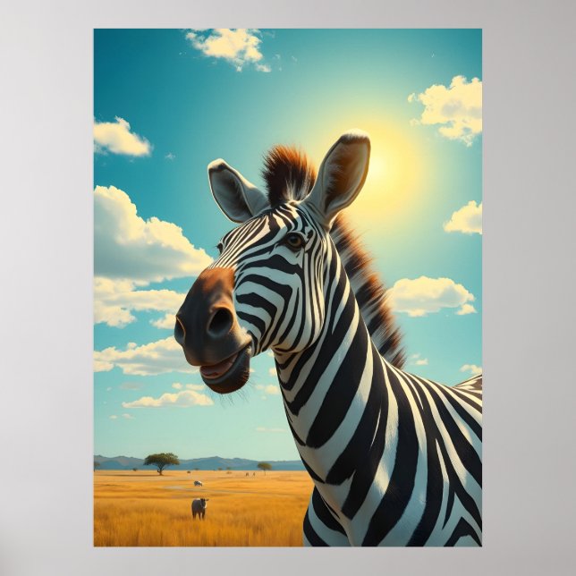 Póster Zebra (Frente)