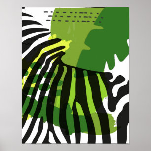 Póster Zebra africana