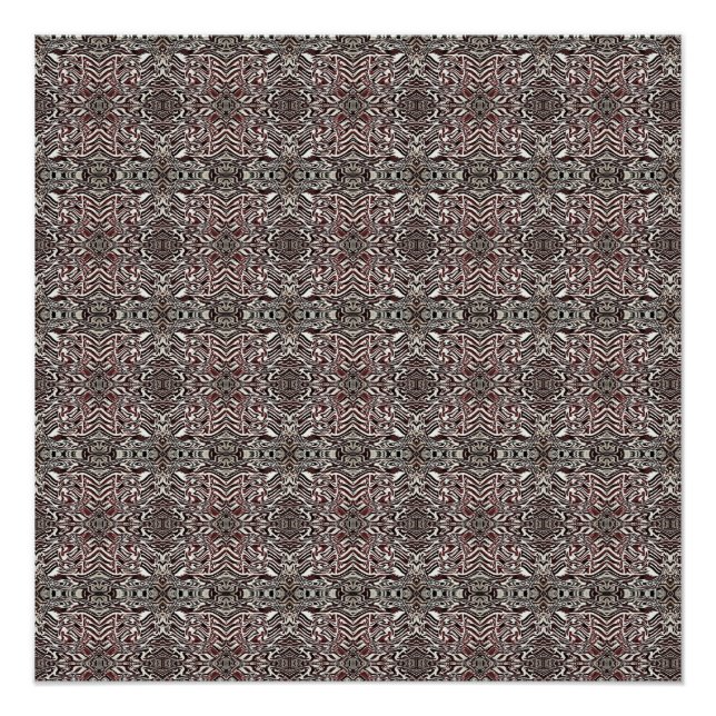 Póster Zebra Brown (Anverso)