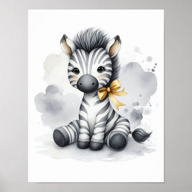 Póster Zebra Jungle Nursery Wall Art (Frente)