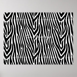 Póster Zebra Stripes Pattern Thunder_Cove