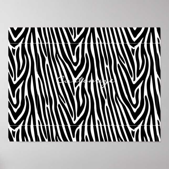 Póster Zebra Stripes Pattern Thunder_Cove (Frente)
