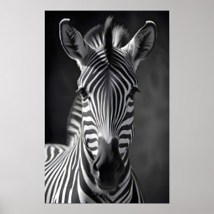 Póster Zebra Wildlife Majestic Nature Life Art Wallpaper