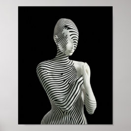 Póster Zebra Woman