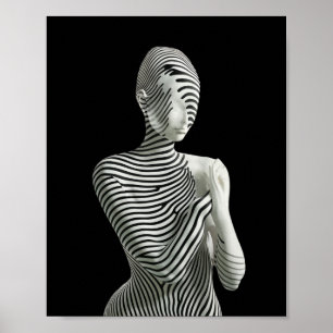 Póster Zebra Woman