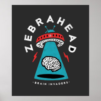 Póster zebrahead, banda de rock, música