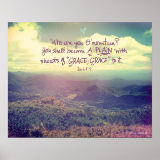 Póster Zechariah 4:7 Poster