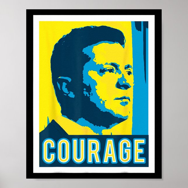 Póster Zelensky - Courage - Ukraine  (Frente)