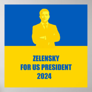 Póster Zelensky para el presidente de los Estados Unidos