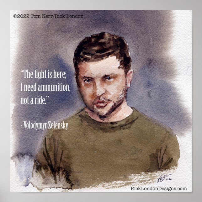Póster Zelensky, Volodymir (Frente)