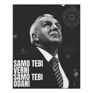 Póster Zeljko Obradovic ZOC Partizan