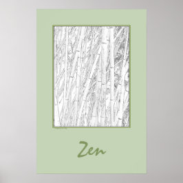 Póster 'Zen Bamboo'