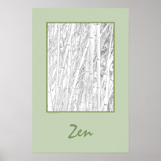 Póster 'Zen Bamboo' (Frente)
