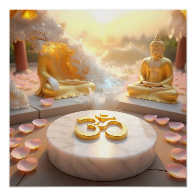 PÓSTER ZEN - BUDDHISM - OM (Anverso)