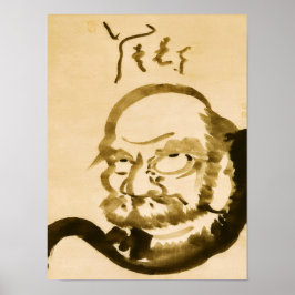 Póster Zen Classics - Hakuin Ekaku - Daruma