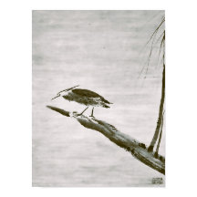 Zen Classics - Sesshu - Heron and Willow