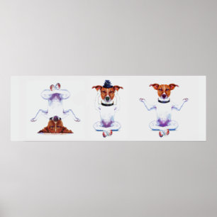 Póster Zen Dog Triptych