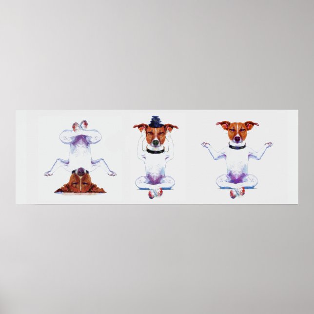 Póster Zen Dog Triptych (Frente)