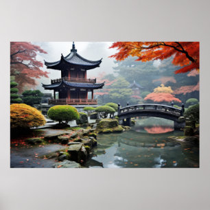 Póster Zen Garden Tranquilidad Tranquila Naturaleza