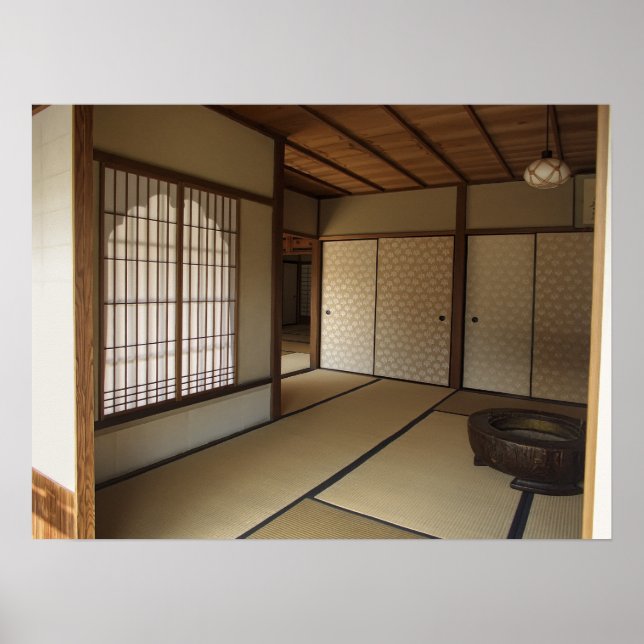 Póster ZEN MEDITATION ROOM y KATOMADO WINDOW - KYOTO (Frente)