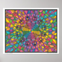 Póster Zen Webverse - Kaleidoscopic Print