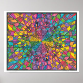 Póster Zen Webverse - Kaleidoscopic Print
