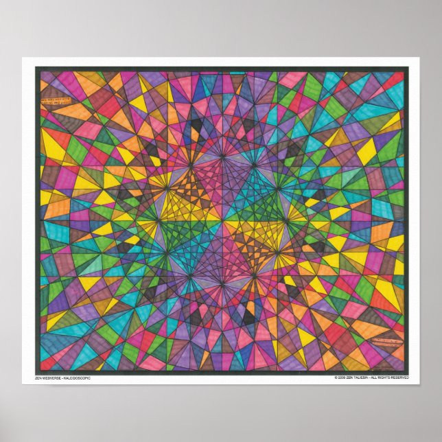 Póster Zen Webverse - Kaleidoscopic Print (Frente)