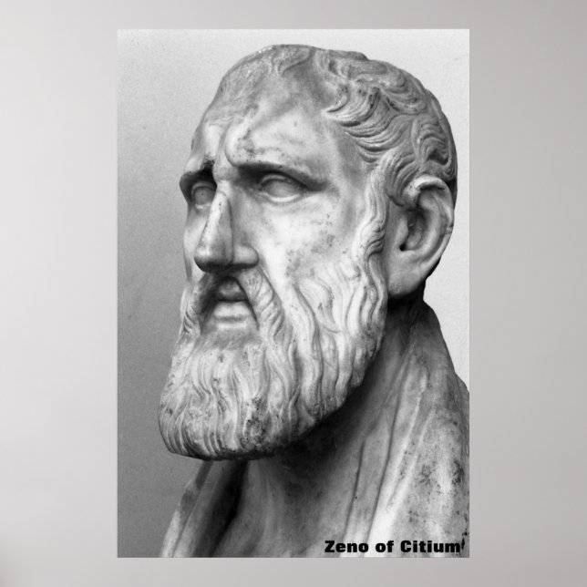 Póster Zeno de Citio / Filósofo griego / (Frente)