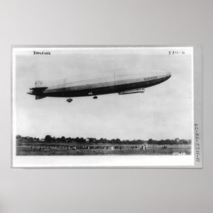 Póster Zepelín Bodensee Berlín Alemania del dirigible