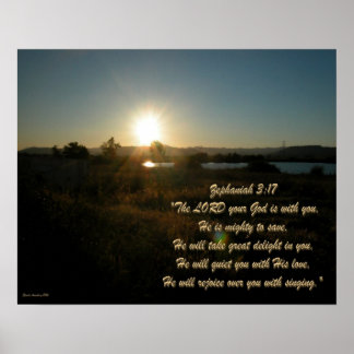 Póster Zephaniah 3:17 SE2