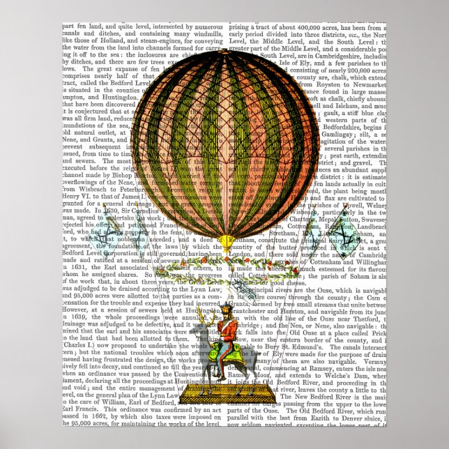 Póster Zephire de globo aerostático (Frente)