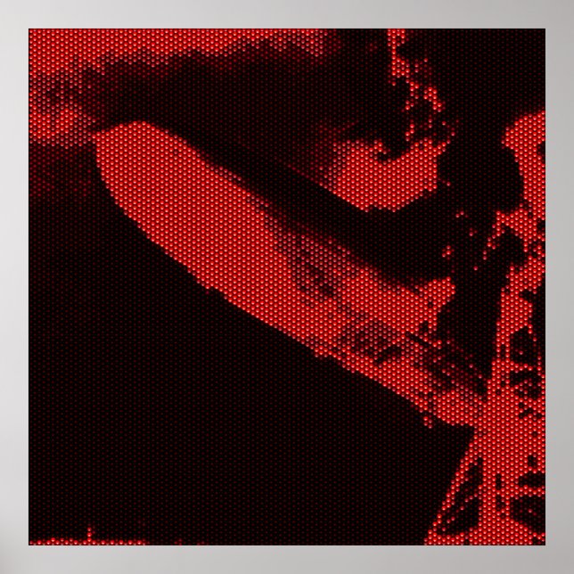 Póster Zeppelin de diodo emisor de luz (Frente)