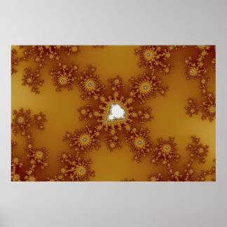 Póster Zeppelin - Fractal Art Poster