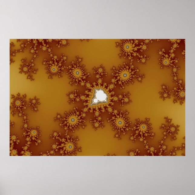 Póster Zeppelin - Fractal Art Poster (Frente)