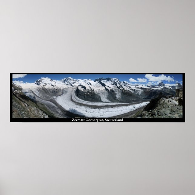 Póster Zermatt Gornergrat, Suiza (Frente)