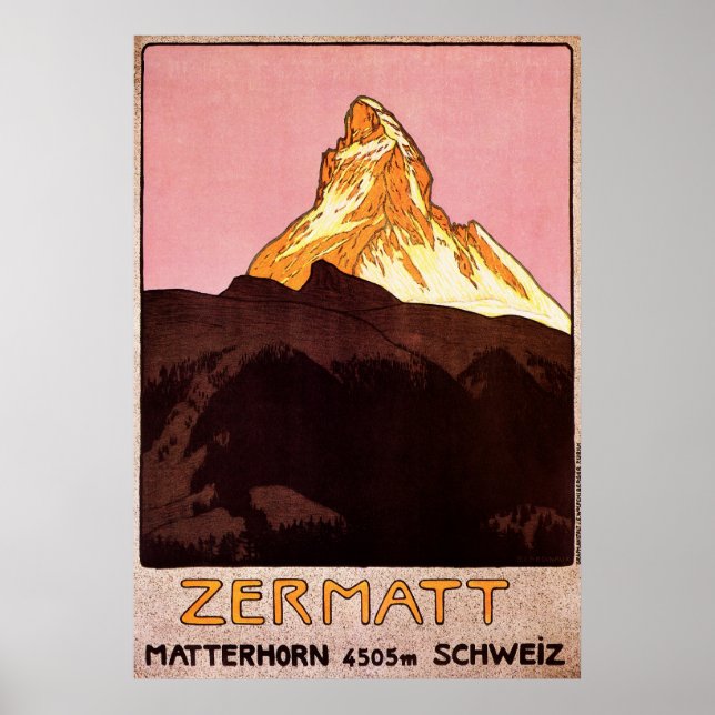 Póster Zermatt Suiza (Frente)