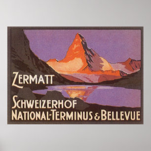 Póster Zermatt Suiza