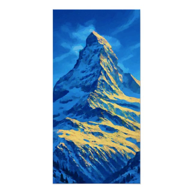 Póster Zermatt Vintage Travel (Anverso)