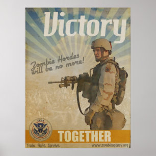 Póster ZETA Zombie Victory Poster