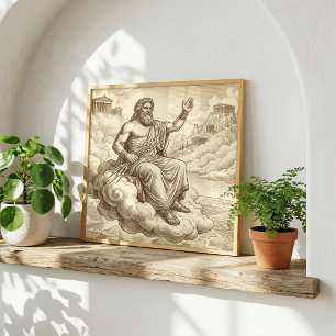 Póster Zeus Mitología Griega